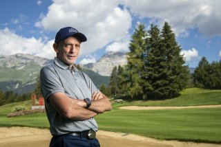Yves Mittaz, directeur du tournoi de l'European Masters de Golf pose le mercredi 11 aout 2021 à Crans-Montana.